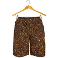Brown (NOT Real) Glitter Print Men's Shorts