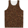 Brown Glitter Artwork Print (NOT Real Glitter) Men's Tank Top