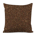 Brown (NOT Real) Glitter Print Pillow Cover