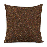 Brown Glitter Artwork Print (NOT Real Glitter) Pillow Cover