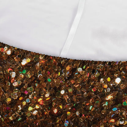 Brown Glitter Artwork Print (NOT Real Glitter) Sofa Cover