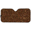 Brown Glitter Texture Print Car Sun Shade