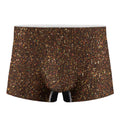 Brown (NOT Real) Glitter Print Men's Boxer Briefs