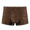 Brown Glitter Texture Print Men's Boxer Briefs