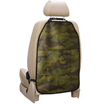 Brown Green Camouflage Print Car Seat Organizers