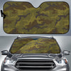 Brown Green Camouflage Print Car Sun Shade GearFrost