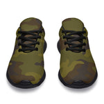 Brown Green Camouflage Print Sport Shoes GearFrost