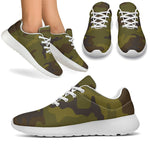 Brown Green Camouflage Print Sport Shoes GearFrost