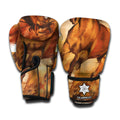 Brown Horse Painting Print Boxing Gloves