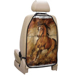Brown Horse Painting Print Car Seat Organizers