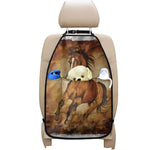 Brown Horse Painting Print Car Seat Organizers