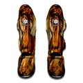 Brown Horse Painting Print Muay Thai Shin Guards