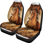 Brown Horse Painting Print Universal Fit Car Seat Covers