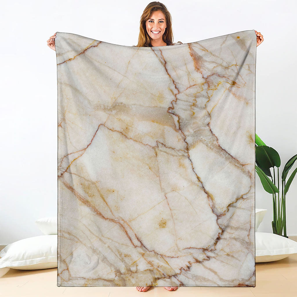 Brown Marble Print Blanket