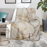 Brown Marble Print Blanket