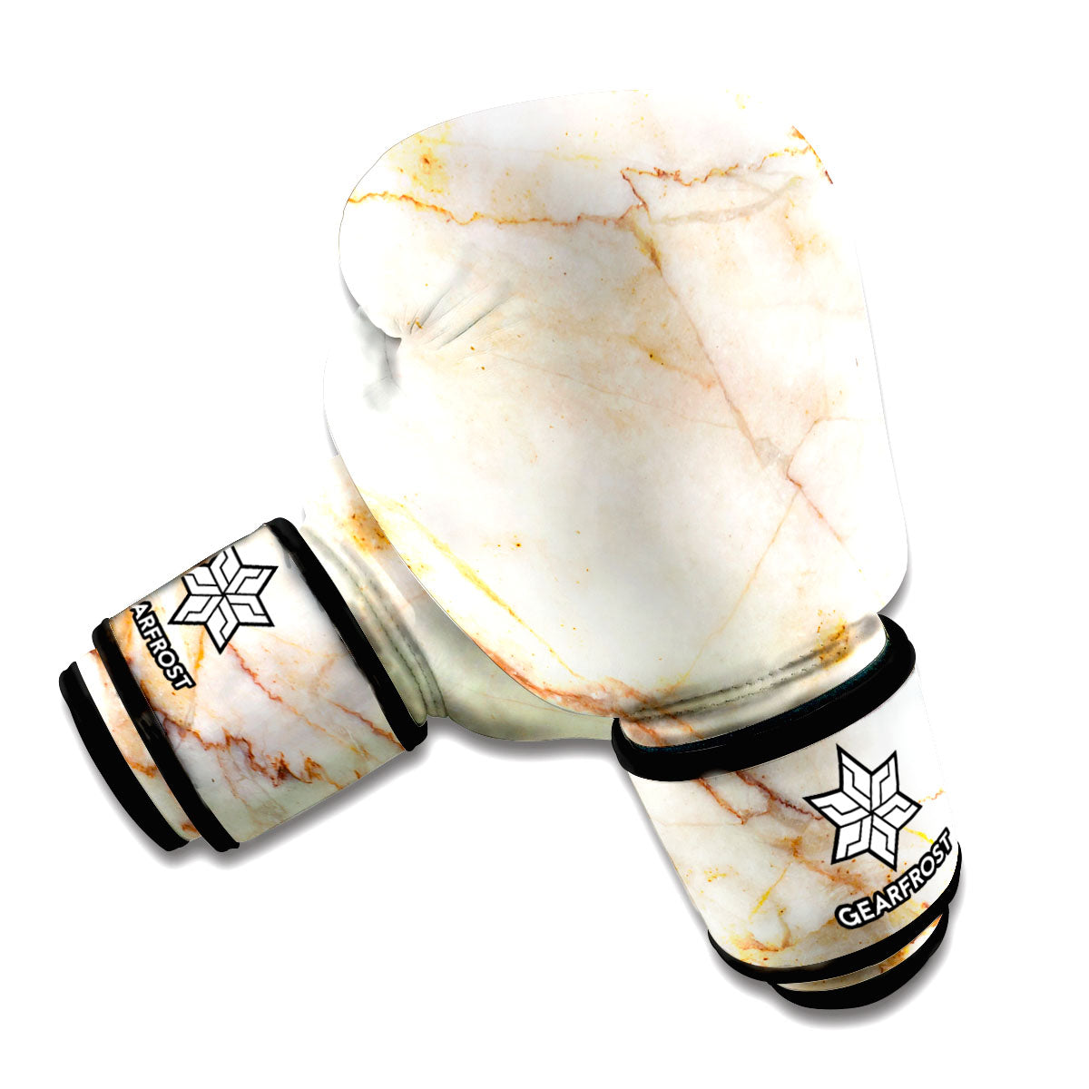 Brown Marble Print Boxing Gloves