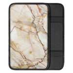 Brown Marble Print Car Center Console Cover