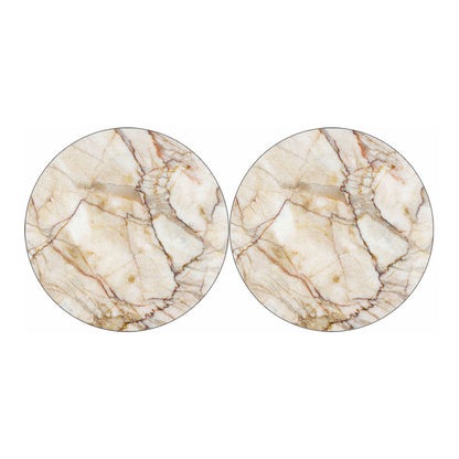 Brown Marble Print Car Coasters