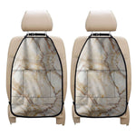 Brown Marble Print Car Seat Organizers