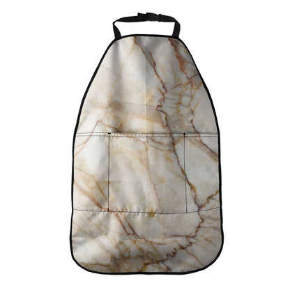 Brown Marble Print Car Seat Organizers