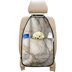 Brown Marble Print Car Seat Organizers
