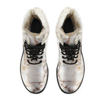 Brown Marble Print Comfy Boots GearFrost
