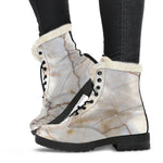 Brown Marble Print Comfy Boots GearFrost