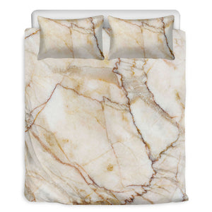 Brown Marble Print Duvet Cover Bedding Set