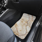 Brown Marble Print Front and Back Car Floor Mats