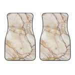 Brown Marble Print Front Car Floor Mats