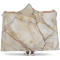 Brown Marble Print Hooded Blanket