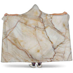 Brown Marble Print Hooded Blanket