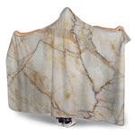 Brown Marble Print Hooded Blanket