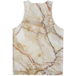 Brown Marble Print Men's Tank Top