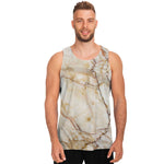 Brown Marble Print Men's Tank Top