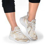 Brown Marble Print Mesh Knit Shoes GearFrost