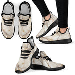 Brown Marble Print Mesh Knit Shoes GearFrost