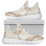 Brown Marble Print Mesh Knit Shoes GearFrost