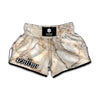 Brown Marble Print Muay Thai Boxing Shorts