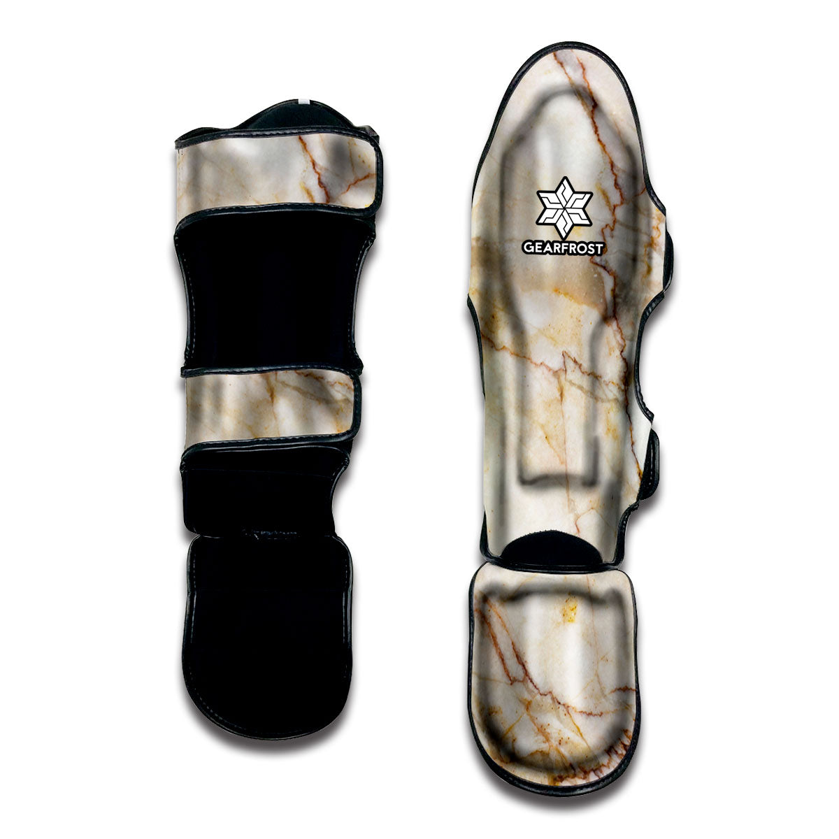 Brown Marble Print Muay Thai Shin Guard
