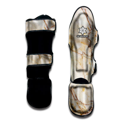 Brown Marble Print Muay Thai Shin Guard