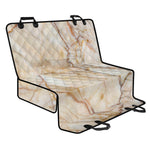 Brown Marble Print Pet Car Back Seat Cover
