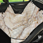Brown Marble Print Pet Car Back Seat Cover