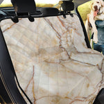 Brown Marble Print Pet Car Back Seat Cover