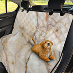 Brown Marble Print Pet Car Back Seat Cover