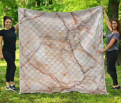 Brown Marble Print Quilt