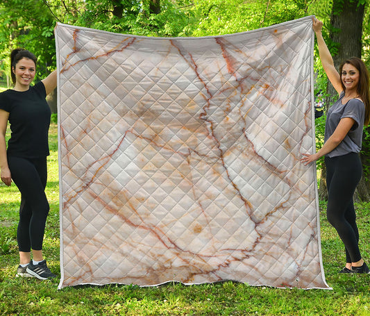 Brown Marble Print Quilt