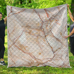 Brown Marble Print Quilt