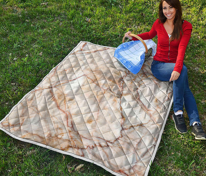 Brown Marble Print Quilt