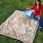 Brown Marble Print Quilt